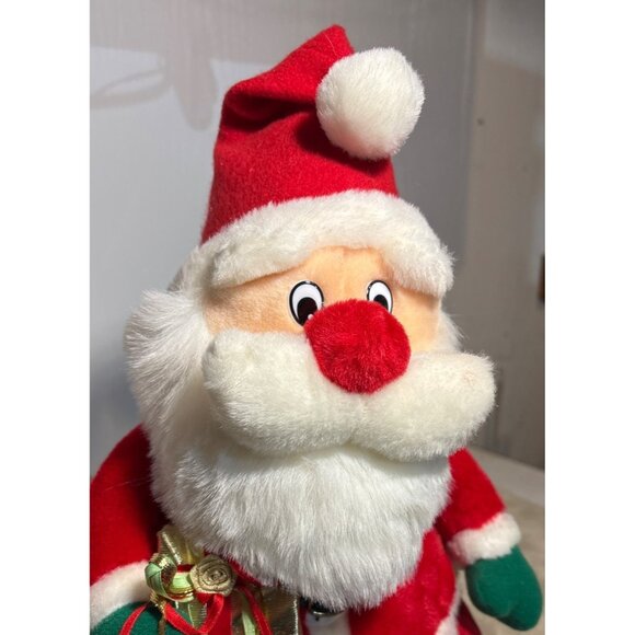 Santa Claus Plush Stuffed Toy With Red Suit & White Beard 14" - Picture 2 of 7